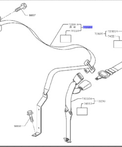 BELT ASY - FR SEAT 3 POINT RH