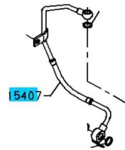PIPE SUBASSY - TURBO OIL INLET