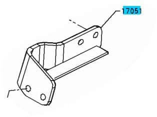 BRACKET SUB-ASSY- EXHAUST PIPE