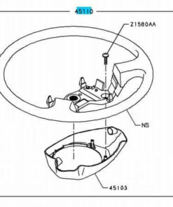 WHEEL ASY STEERING L/HORN BUTN