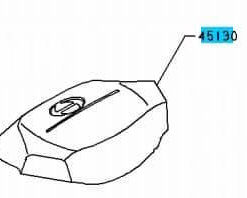 F2 BUTTON ASSY - HORN CVR
