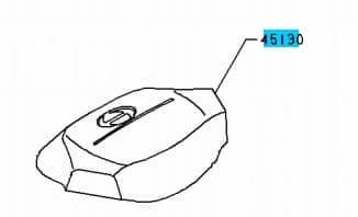 F2 BUTTON ASSY - HORN CVR