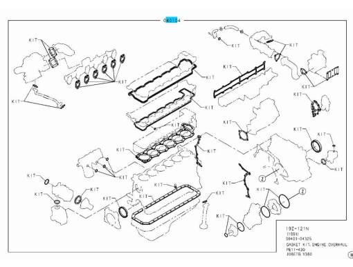 ENG UPR GASKET KIT 6CYL 05-10