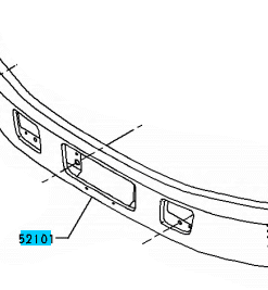 BUMPER SUB ASSY WHITE 3 PC