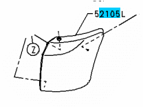 BUMPER CORNER SUB ASSY- WHT-LH