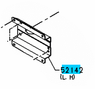 BUMPER STAY - FR - LH