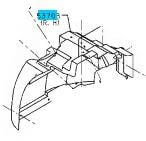 FENDER PANEL FR RR SIDE RH WHT