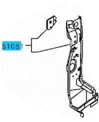 PILLAR -BODYSIDE INNER-FR-RH