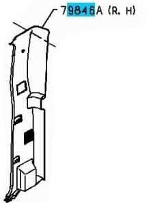 F PANEL - QUARTER TRIM RH