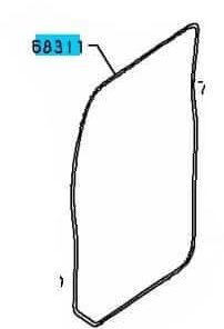 WEATHERSTRIP-DOOR OPENING