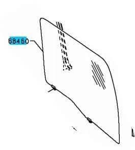 GLASS ASSY -DOOR WINDOW -LH