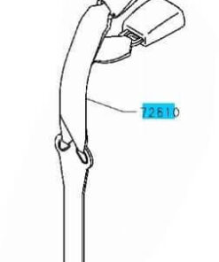 BELT ASSY -FR SEAT LAP TYP RH