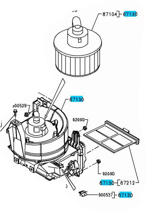 BLOWER ASSY HEATER