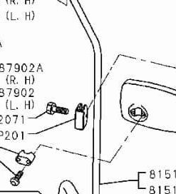 MIRROR ASSY - SIDE CONVEX