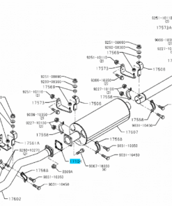 MUFFLER SUB ASSY W/CATALYST