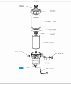 FILTER - COVER DP233 W/HTR
