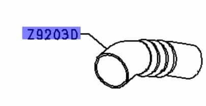 HOSE - AIR INTERCOOLR HOT SIDE