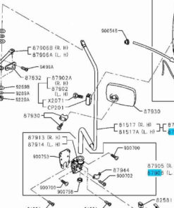 STAY SUB ASSY OUTER VIEW MIR L