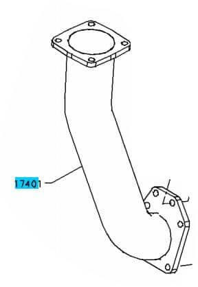 PIPE SUB-ASSY- EXHAUST - Image 2