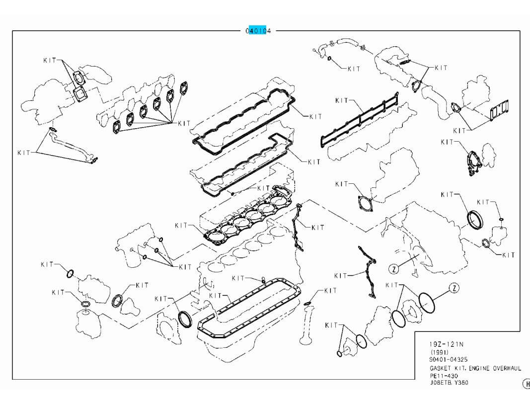 ENG UPR GASKET KIT 6CYL 05-10 - Image 2