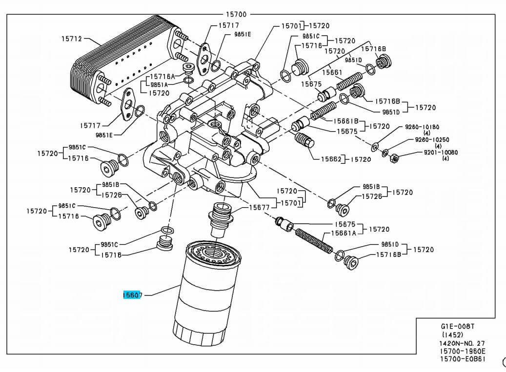 PLUG - W/SCREW -OIL FILTR BRKT - Image 2