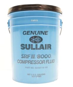 02250118-160 Genuine Part by SULLAIR (R) FLUID, SRF II 5 GAL PAIL