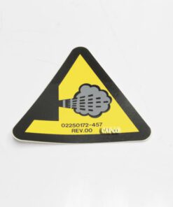 02250172-457 Genuine Part by SULLAIR (R) DECAL,WRN HOT EXHAUST GAS