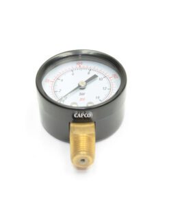 CAPCO Pressure Gauge 1/4" NPT 0-200 PSI 2" Dry